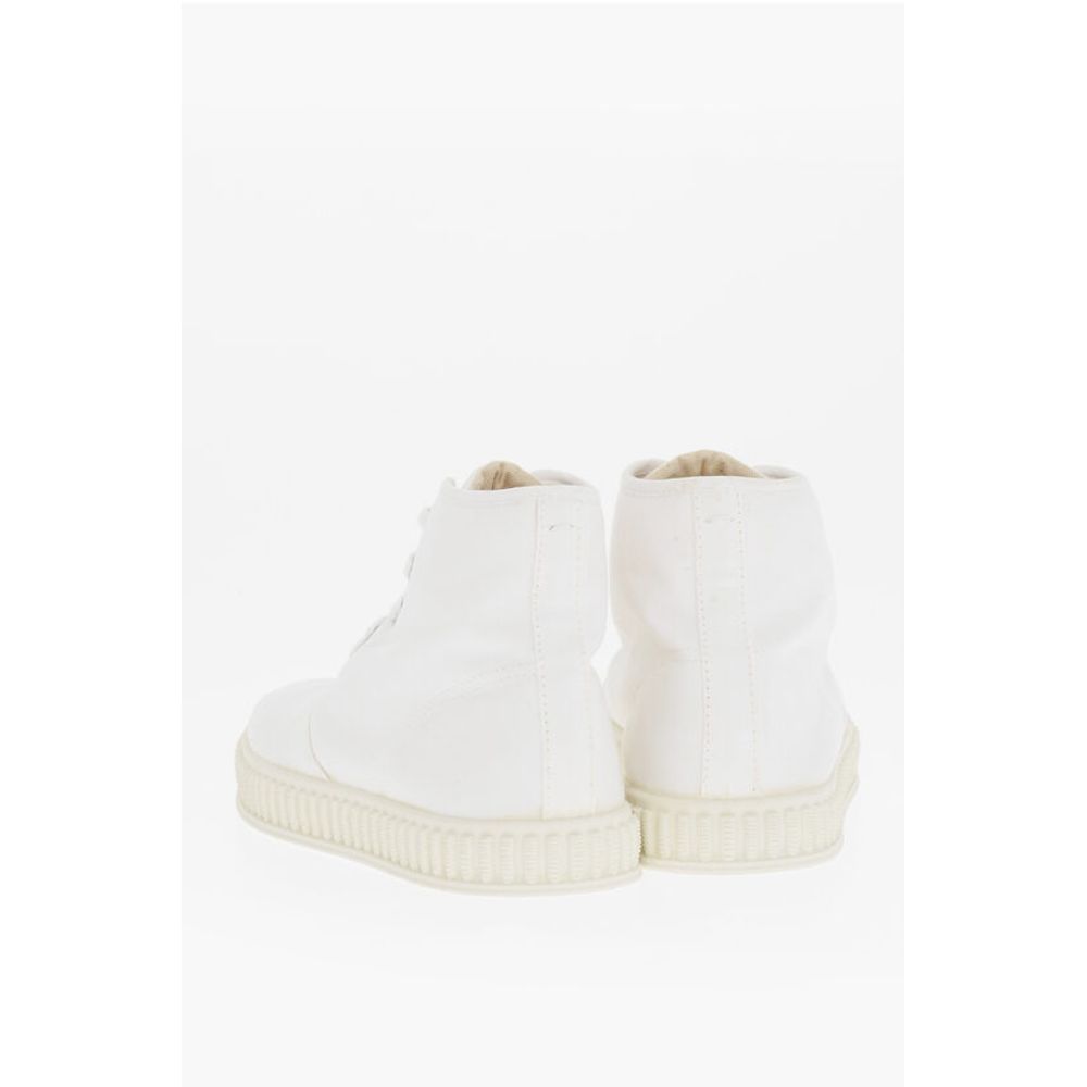 Maison Margiela MM22 Solid Color Cotton High-Top Sneakers