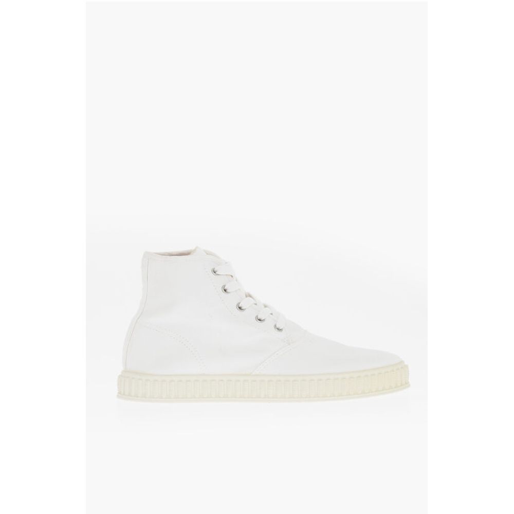 Maison Margiela MM22 Solid Color Cotton High-Top Sneakers