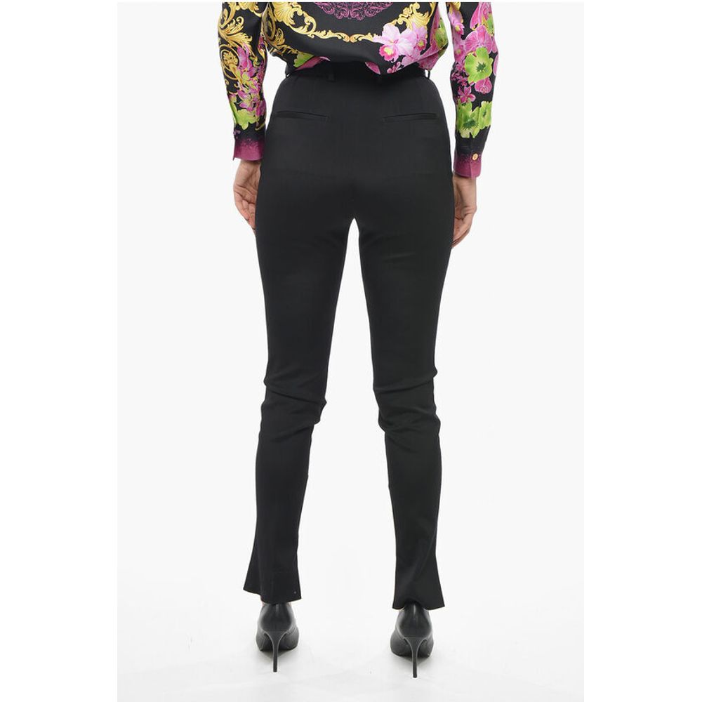 Dolce & Gabbana Stretch Fabric Pants with Zipped Ankle