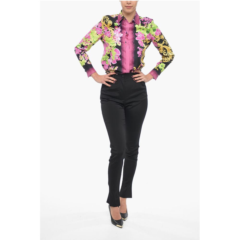 Dolce & Gabbana Stretch Fabric Pants with Zipped Ankle