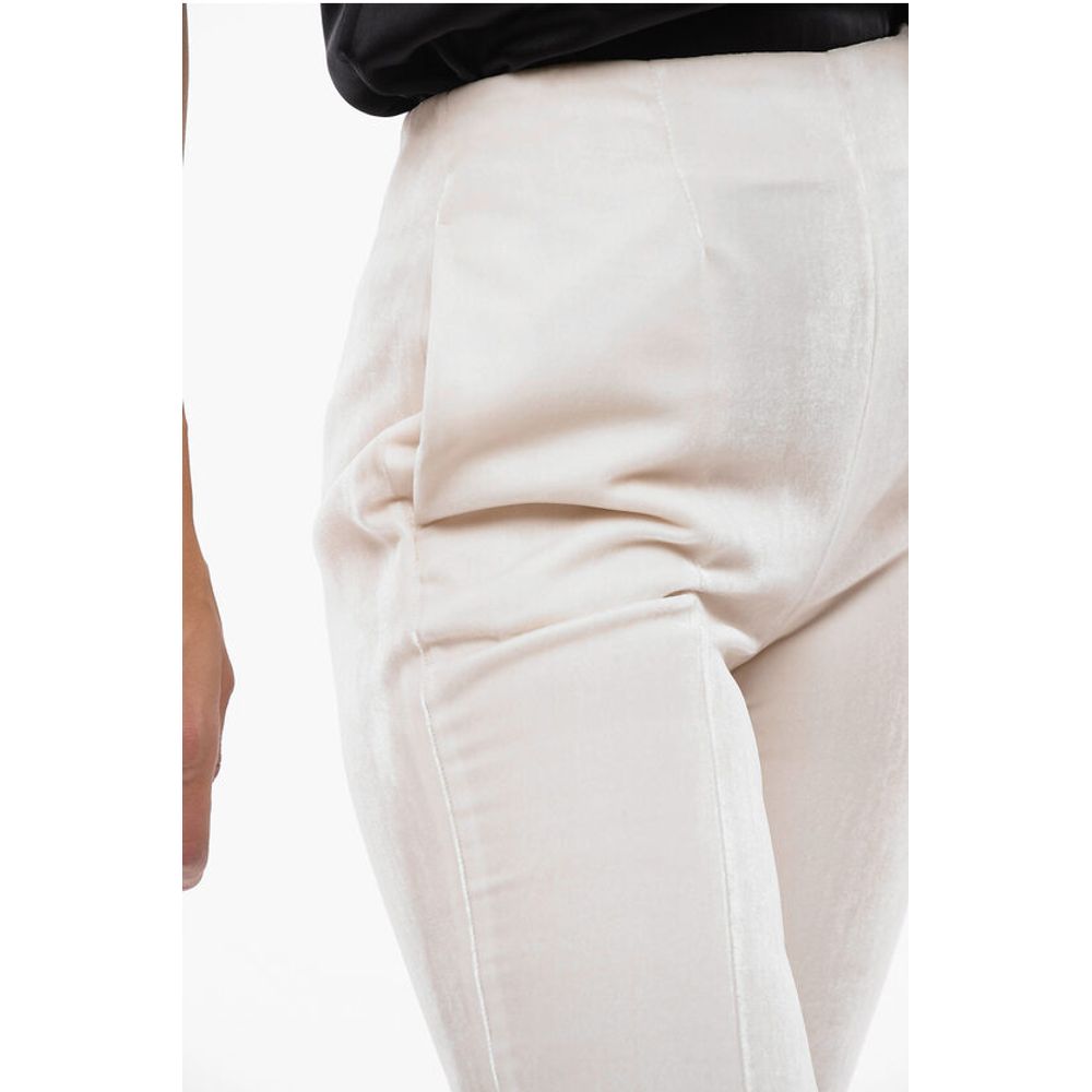 Ermanno Scervino Chenille Palazzo Pants with Side Zip