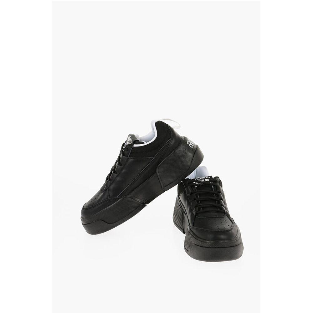 Versace JEANS COUTURE Leather and Fabric RAVEWING Low Top Sneakers w