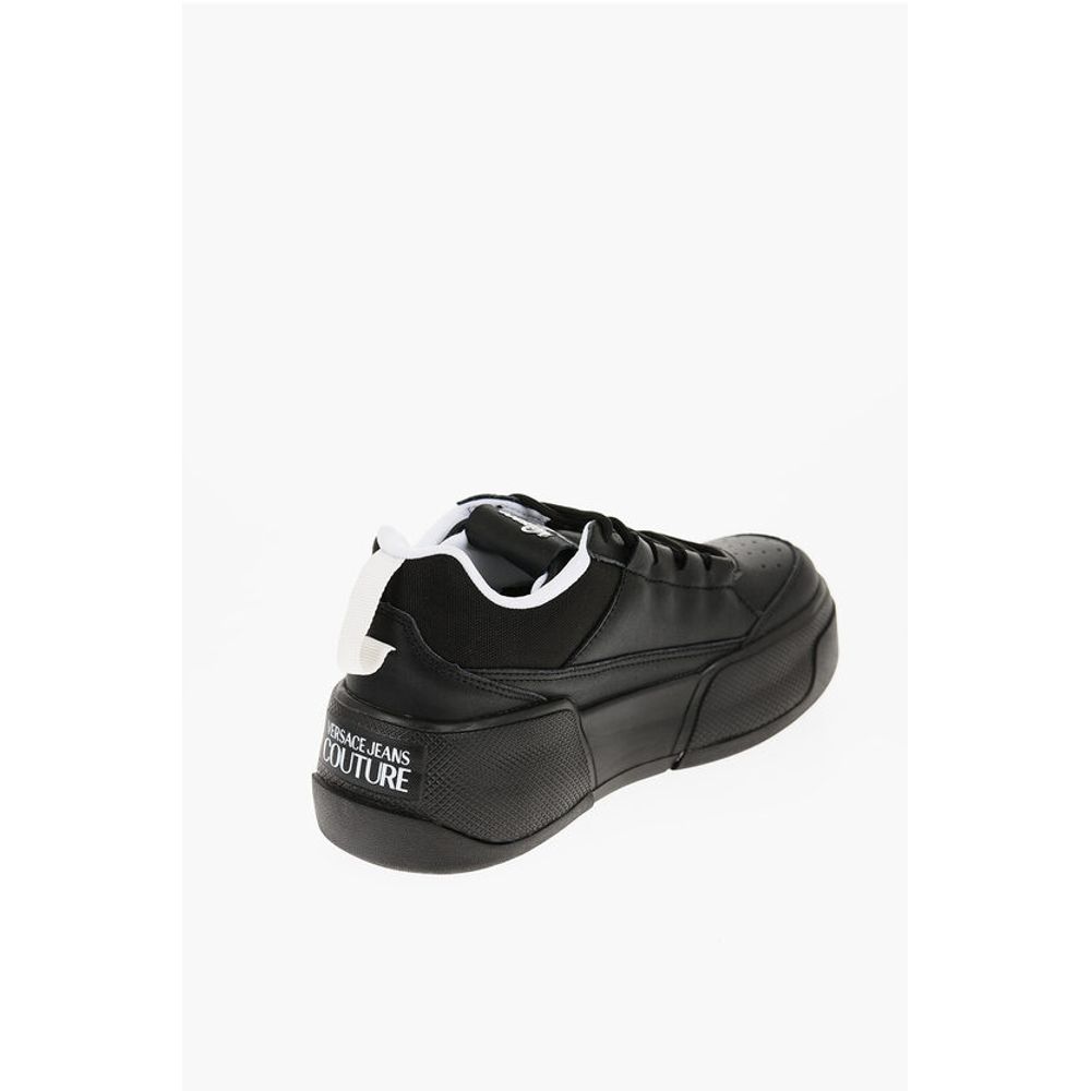 Versace JEANS COUTURE Leather and Fabric RAVEWING Low Top Sneakers w