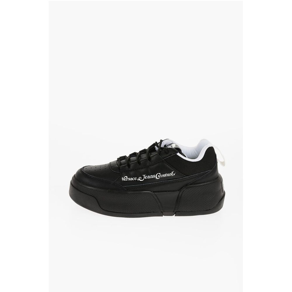 Versace JEANS COUTURE Leather and Fabric RAVEWING Low Top Sneakers w