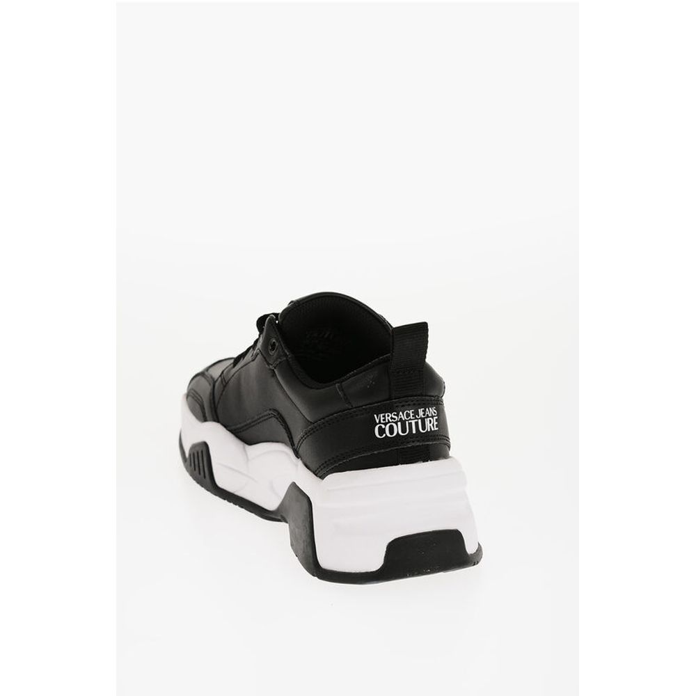 Versace JEANS COUTURE Leather STARGAZE Sneakers with Contrasting Det