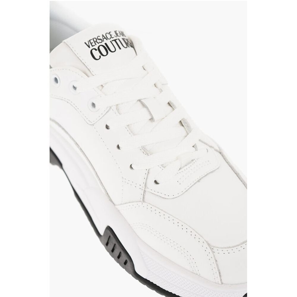 Versace JEANS COUTURE Leather STARGAZE Sneakers with Contrasting Det