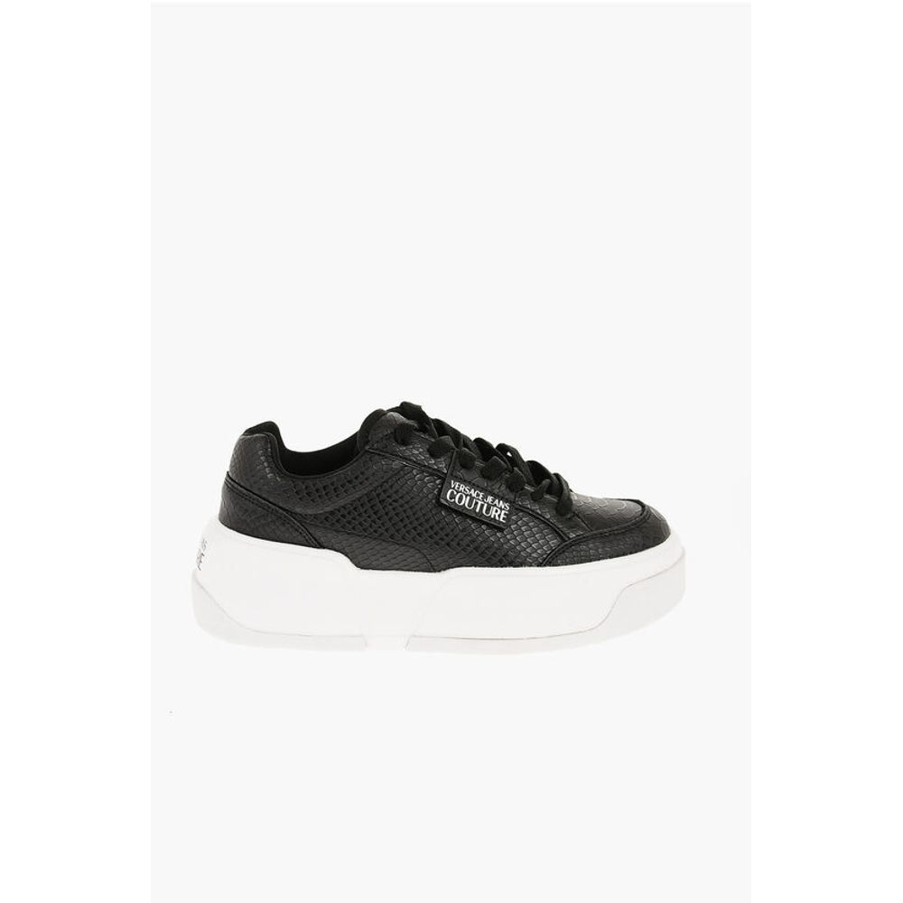 Versace JEANS COUTURE Python Effect Faux Leather RAVEWING Sneakers w