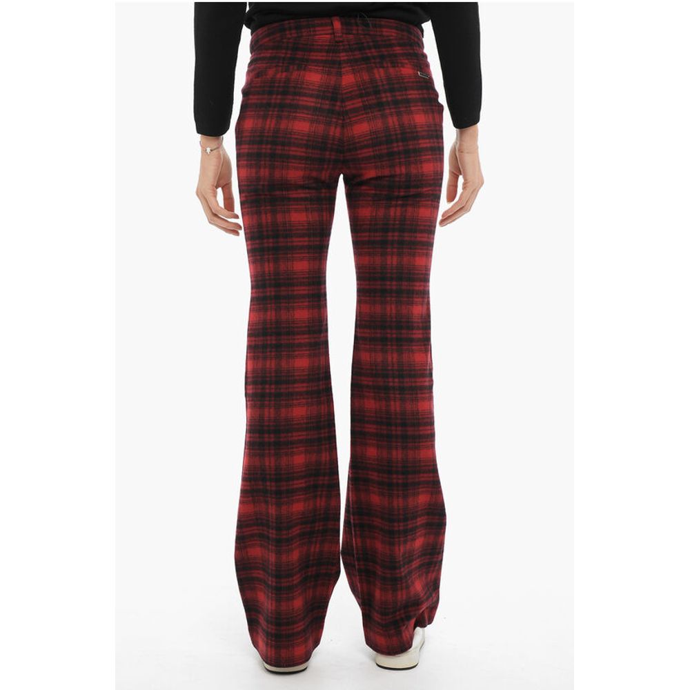 Woolrich Tartan Checked Boot-Cut Pants