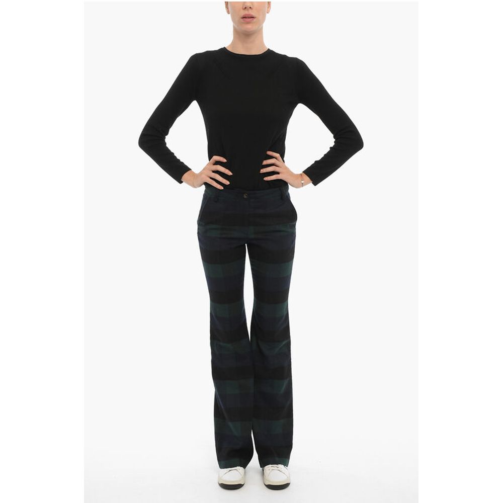 Woolrich Buffalo Checked Wool Blend cropped Pants