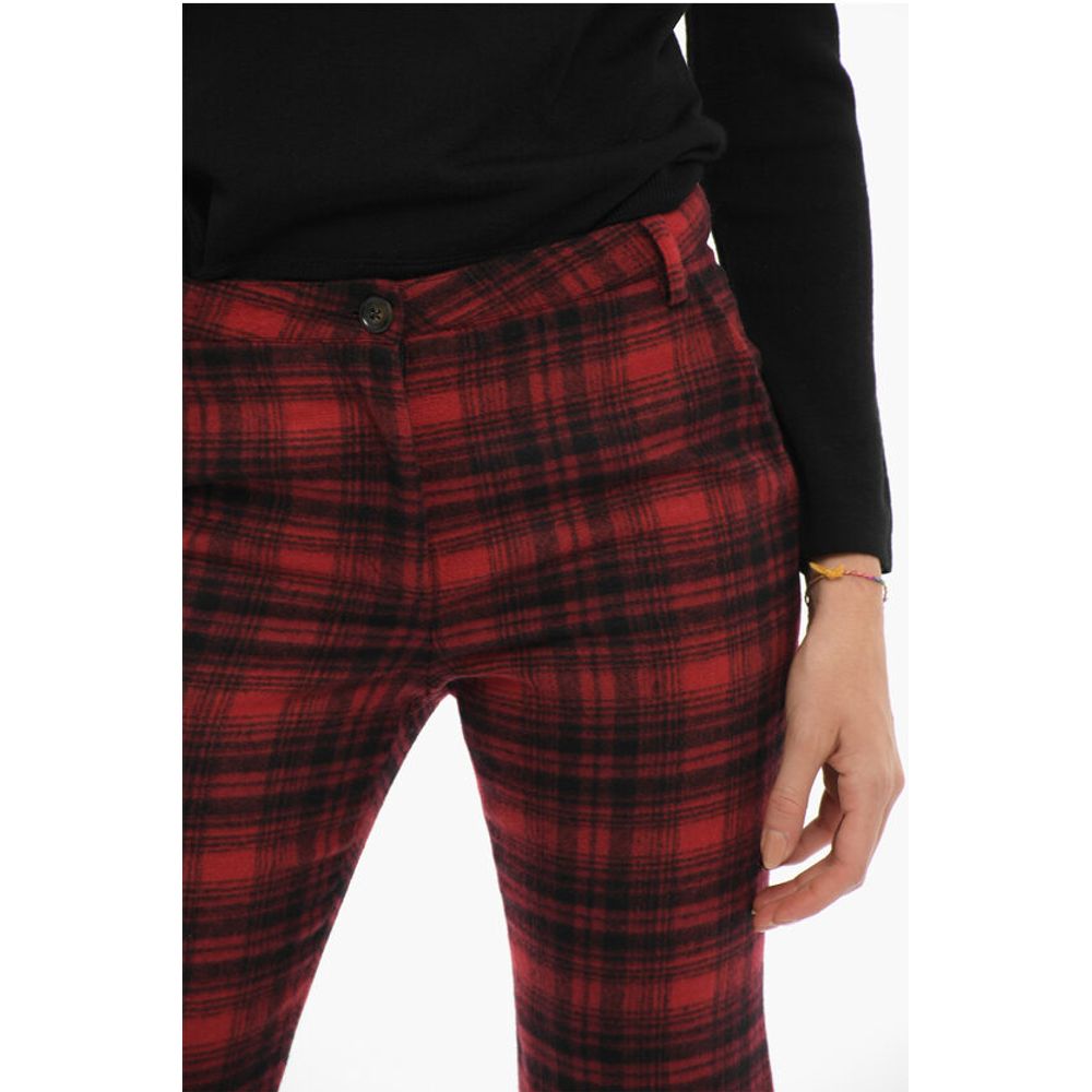 Woolrich Tartan Checked Boot-Cut Pants