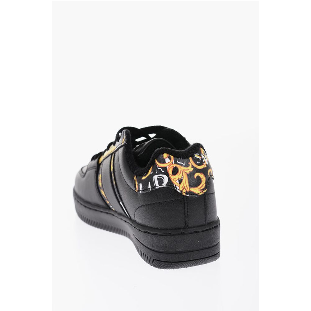 Versace JEANS COUTURE Leather MEYSSA Low-Top Sneakers with Baroque M