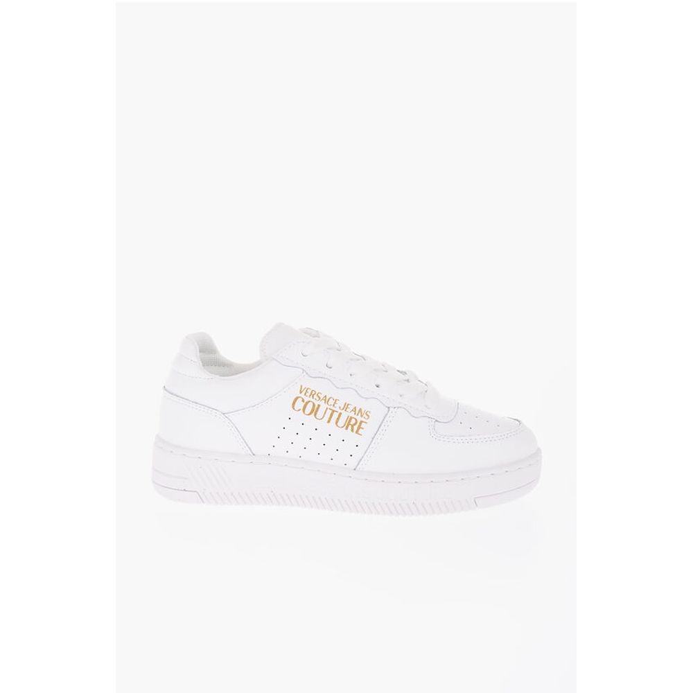 Versace JEANS COUTURE Leather MEYSSA Low-Top Sneakers with Glitter L