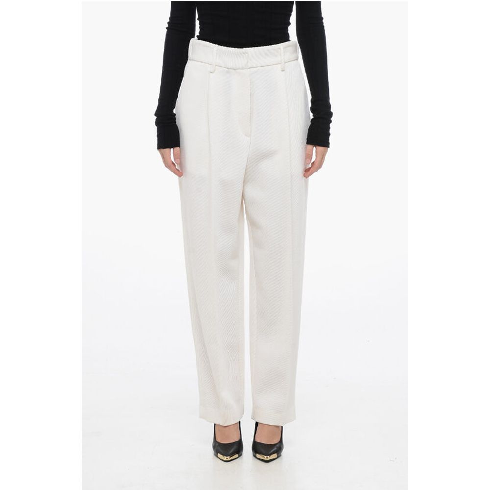 Forte_Forte Cotton and Virgin Wool Single-Pleat Pants