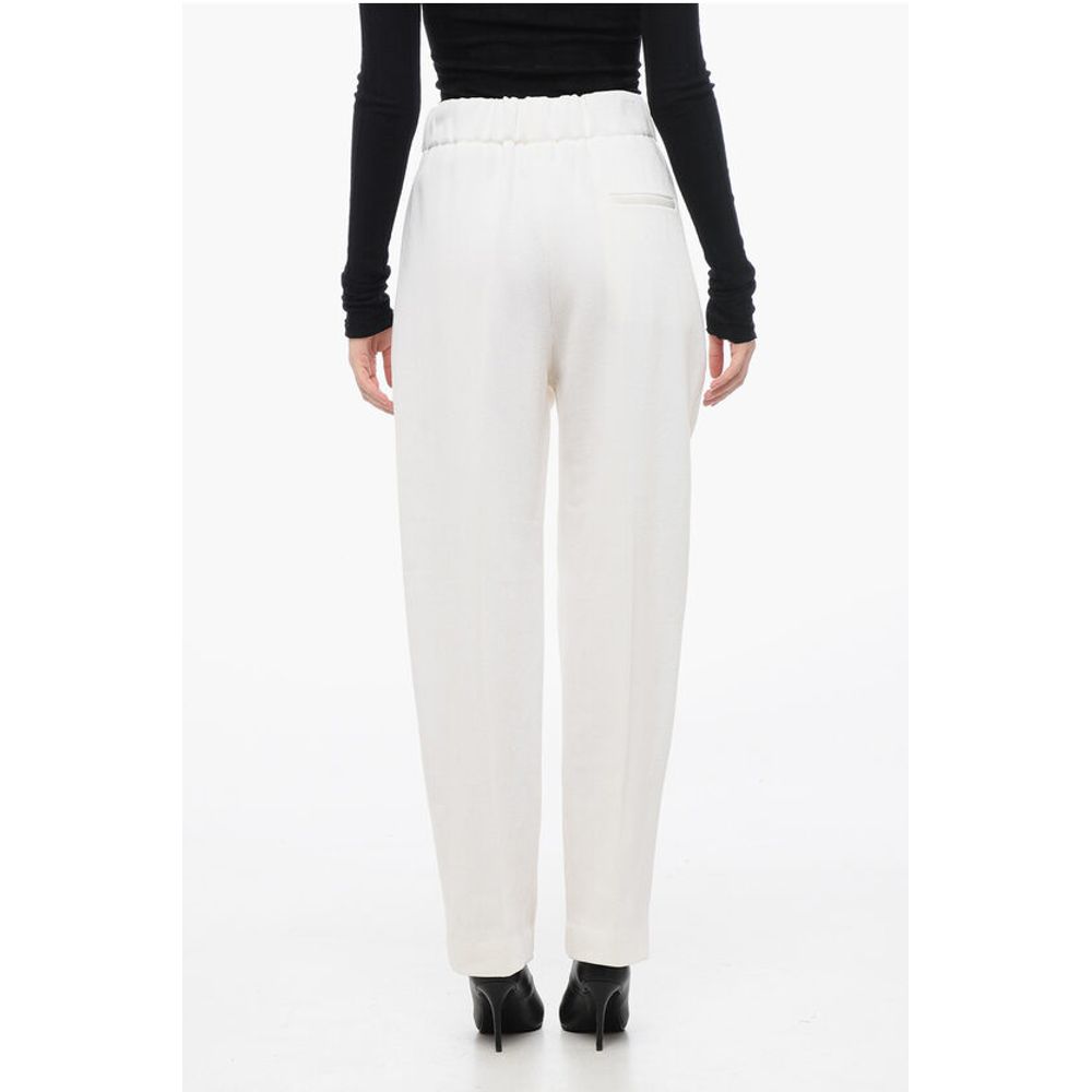 Forte_Forte Cotton and Virgin Wool Single-Pleat Pants