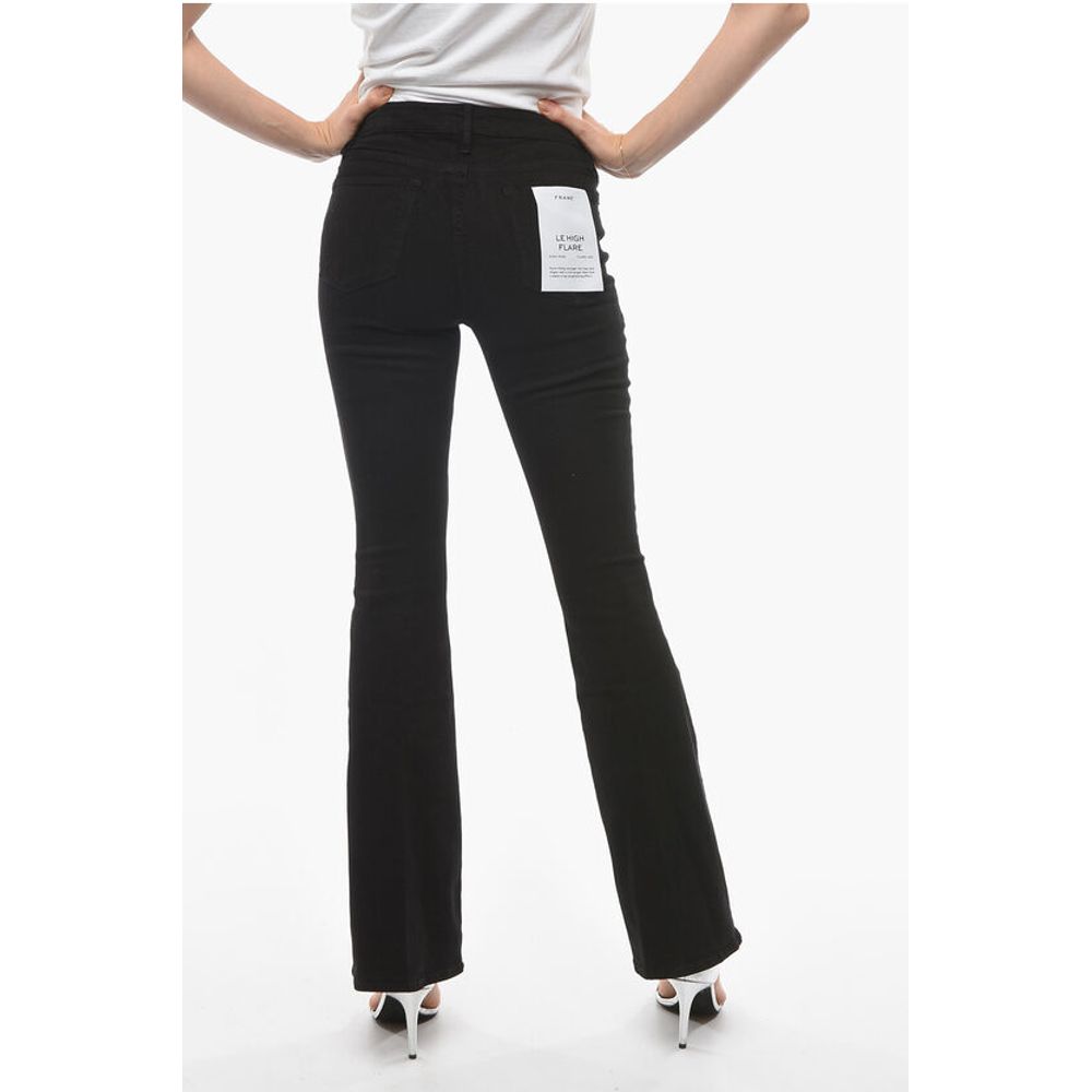 Frame High Waist Stretch Cotton Flared Jeans 26cm