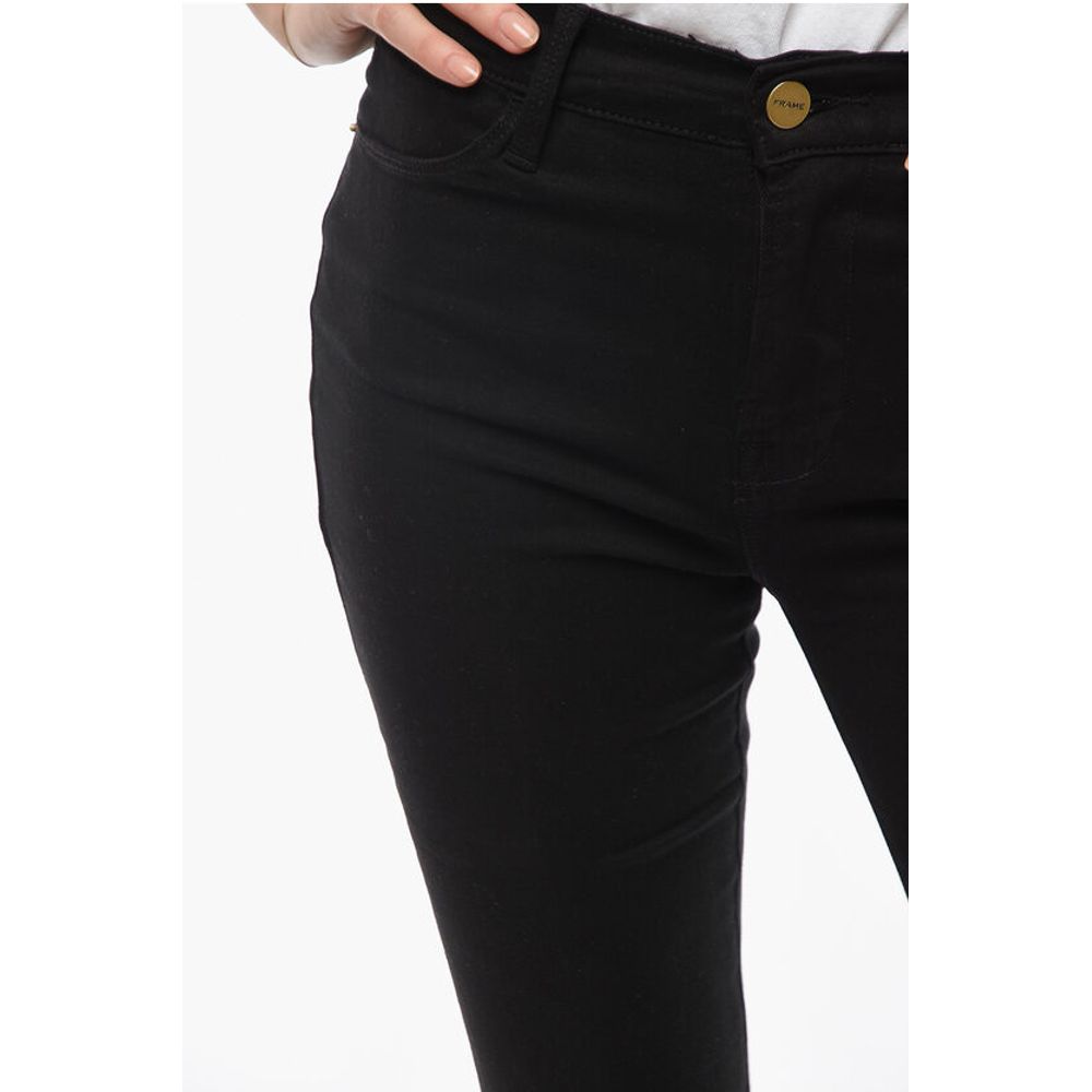 Frame High Waist Stretch Cotton Flared Jeans 26cm