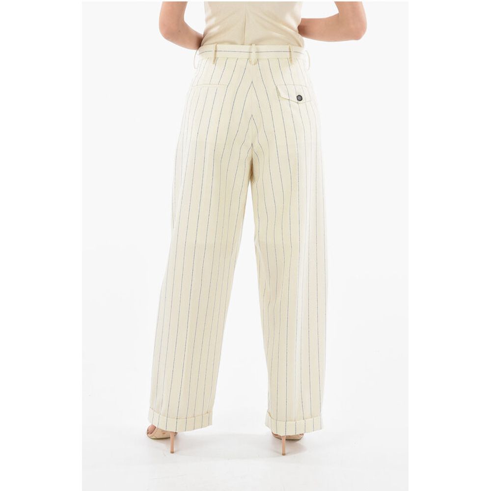 Marni Double-pleated PIN STRIPE Wide Leg Pants