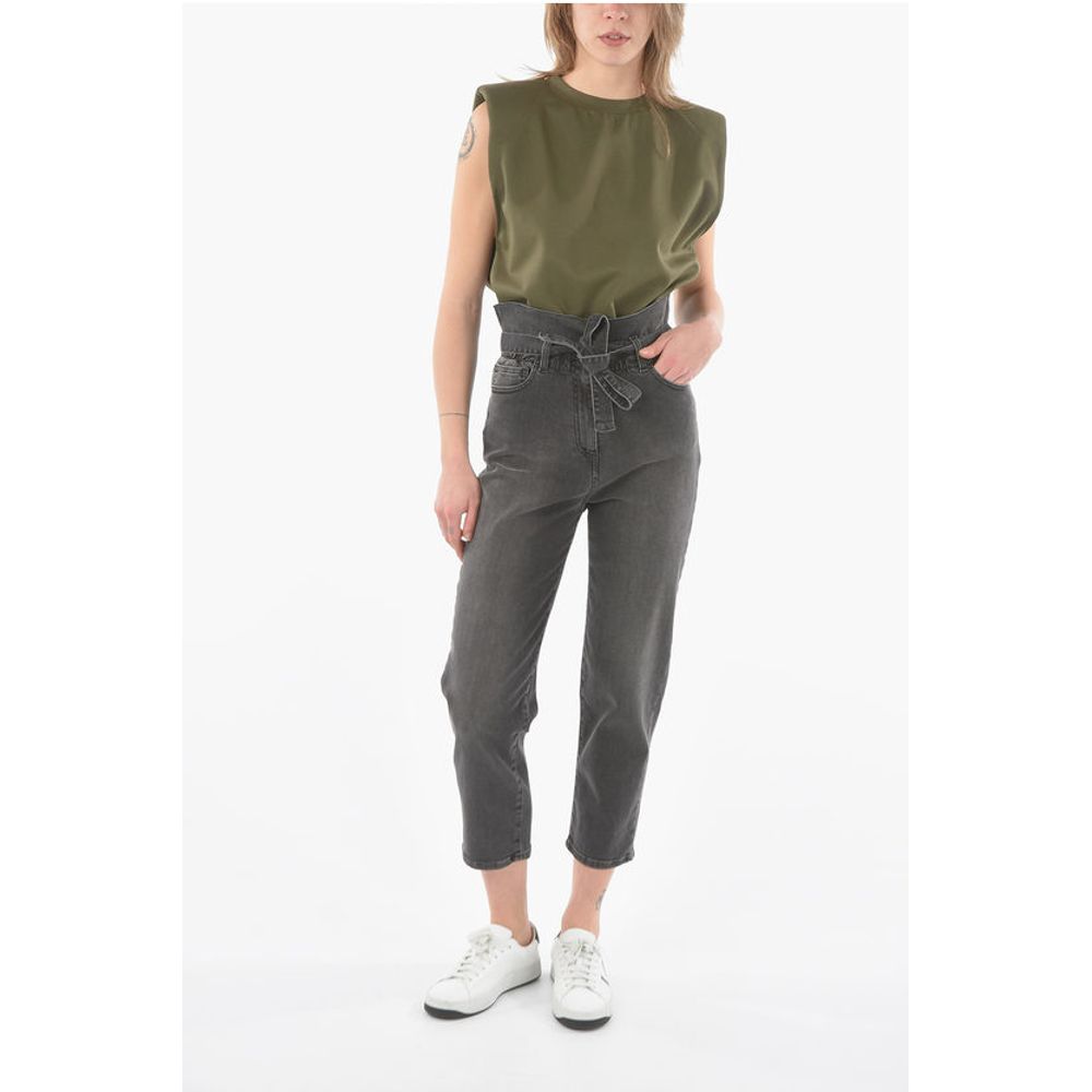 Ixos High Waist KRIPTON Cropped Jeans with Belt