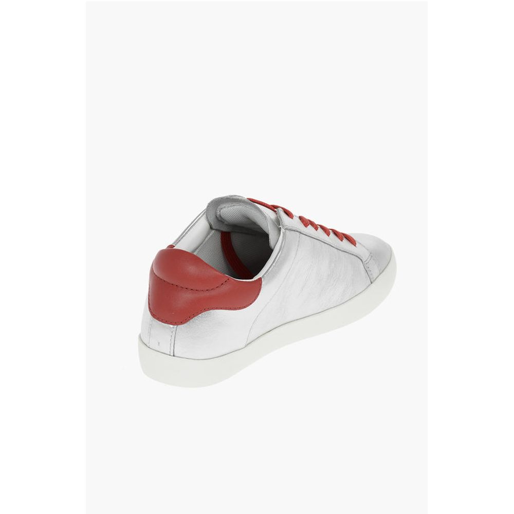 Moschino LOVE Metallic Leather Sneakers