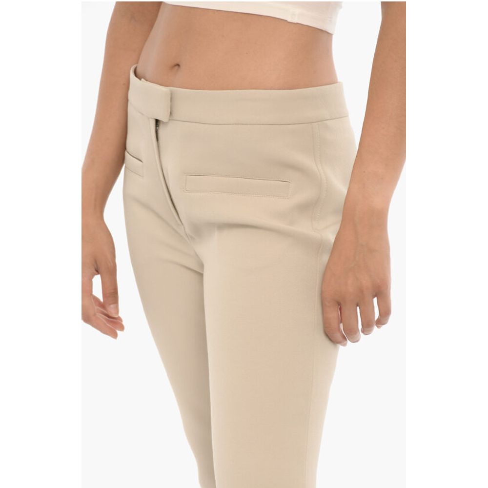 Courrėges Solid Color Twill Flared Pants