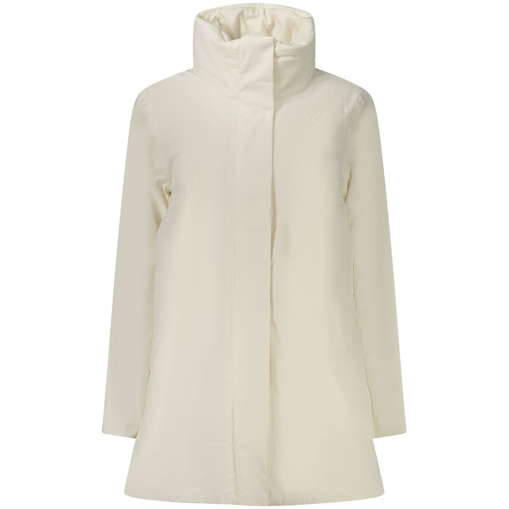 K-WAY White Nylon Women Jacket