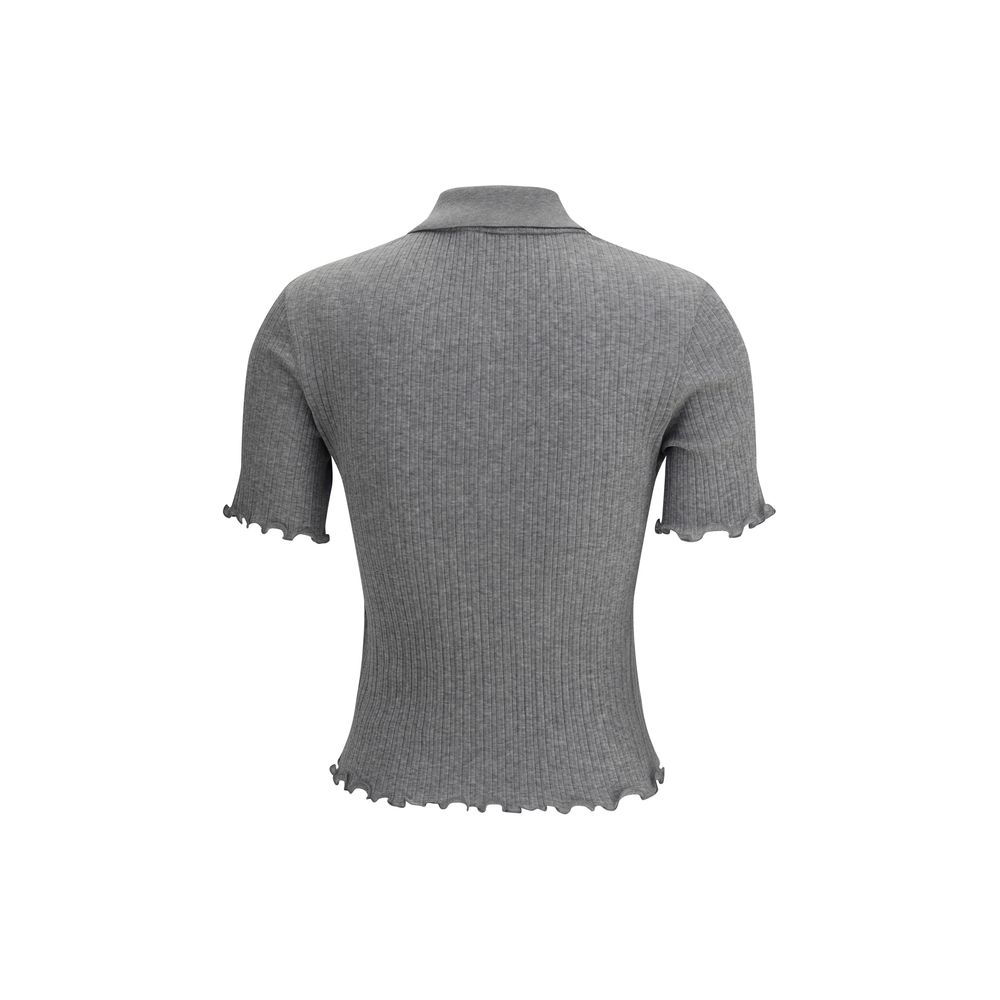 Fendi Ribbed Polo T-shirt