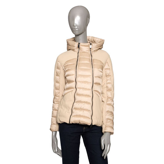 Baldinini Trend Beige Polyester Women Jacket with Hood
