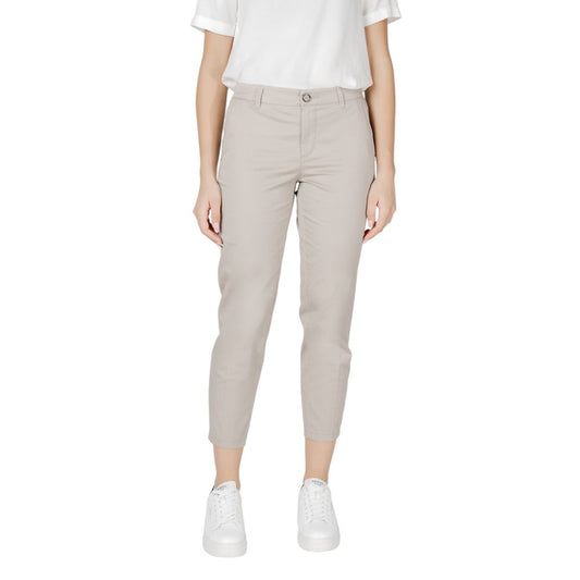 Street One Beige Cotton Jeans & Pant