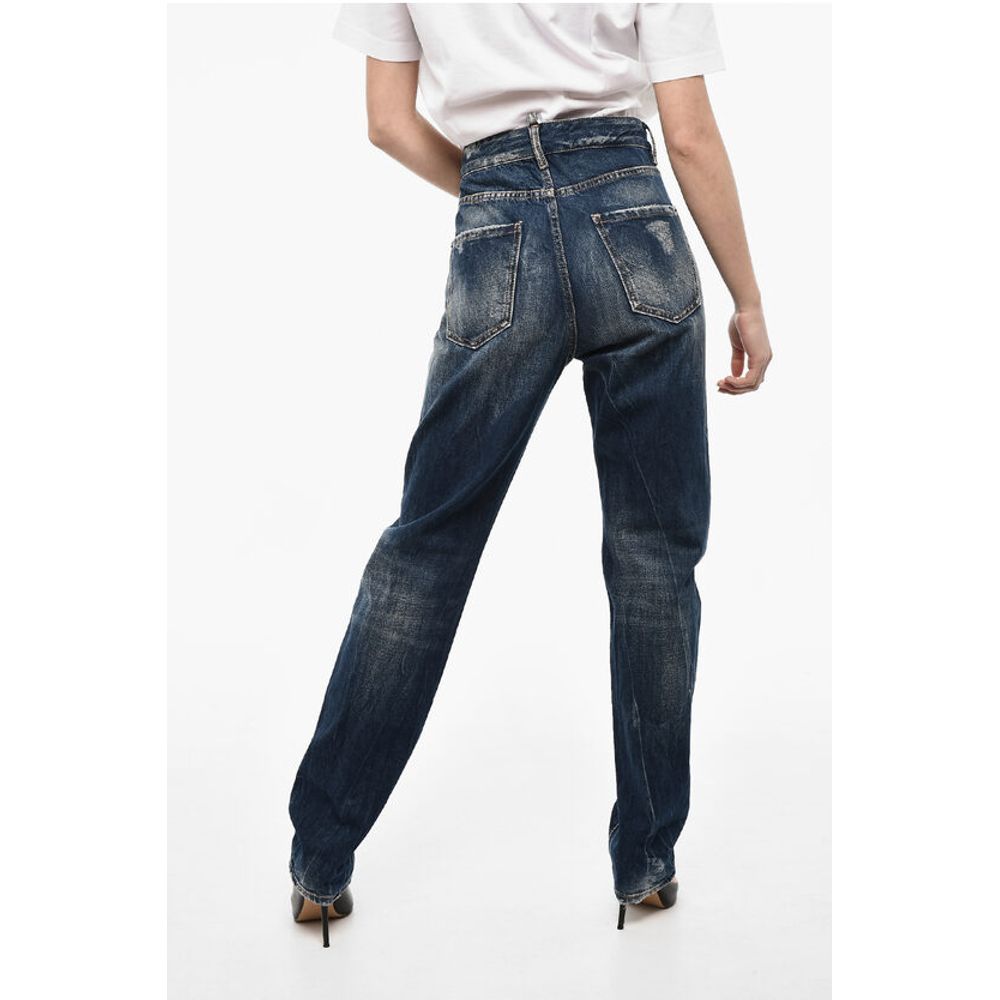 Dsquared² High Waist Distressed Jeans