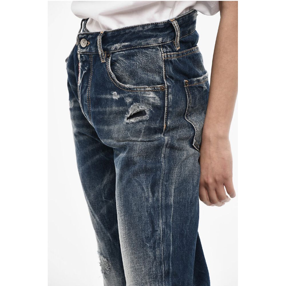 Dsquared² High Waist Distressed Jeans