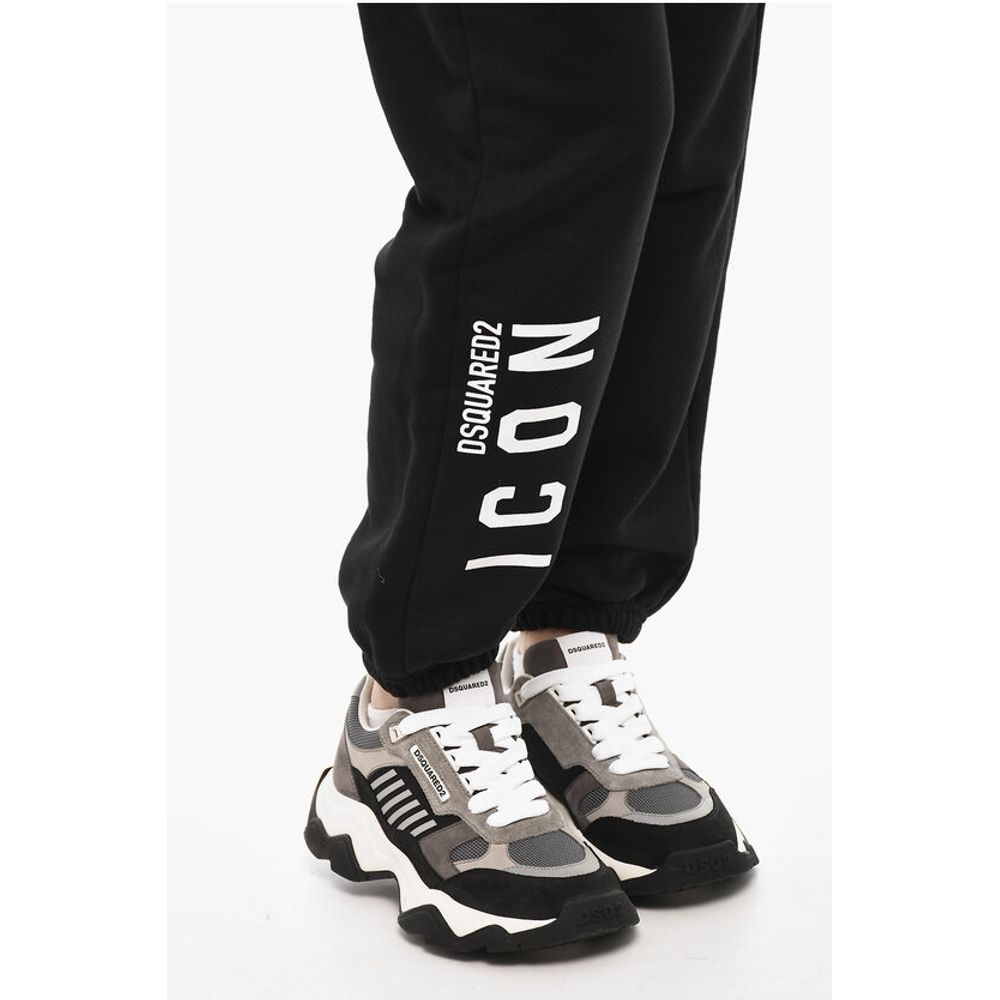 Dsquared² Low-Waist Fleece Cotton ICON Joggers