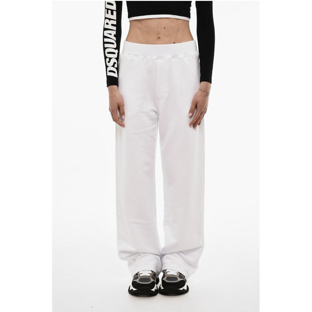 Dsquared² High-Waisted Brushed Cotton Joggers