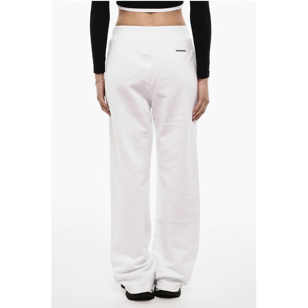 Dsquared² High-Waisted Brushed Cotton Joggers