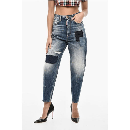 Dsquared² High Waist Vintage Effect Jeans