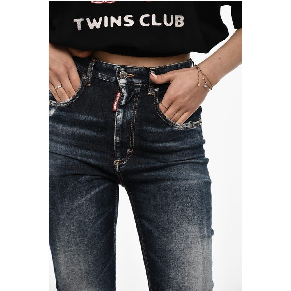 Dsquared² High Waist TWIGGY Slim Fit Jeans