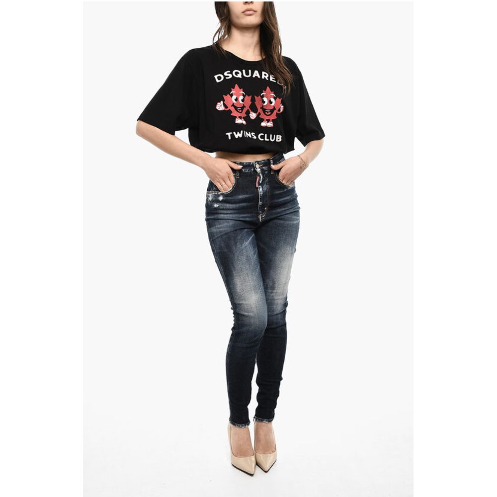 Dsquared² High Waist TWIGGY Slim Fit Jeans