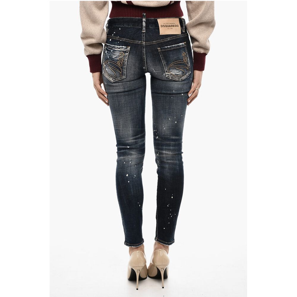 Dsquared² Splatter Effect Distressed Jeans