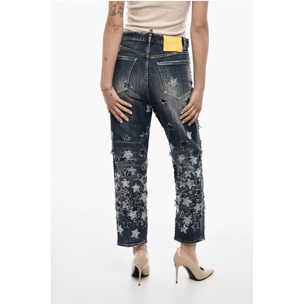 Dsquared² Patchwork Vintage Effect Jeans
