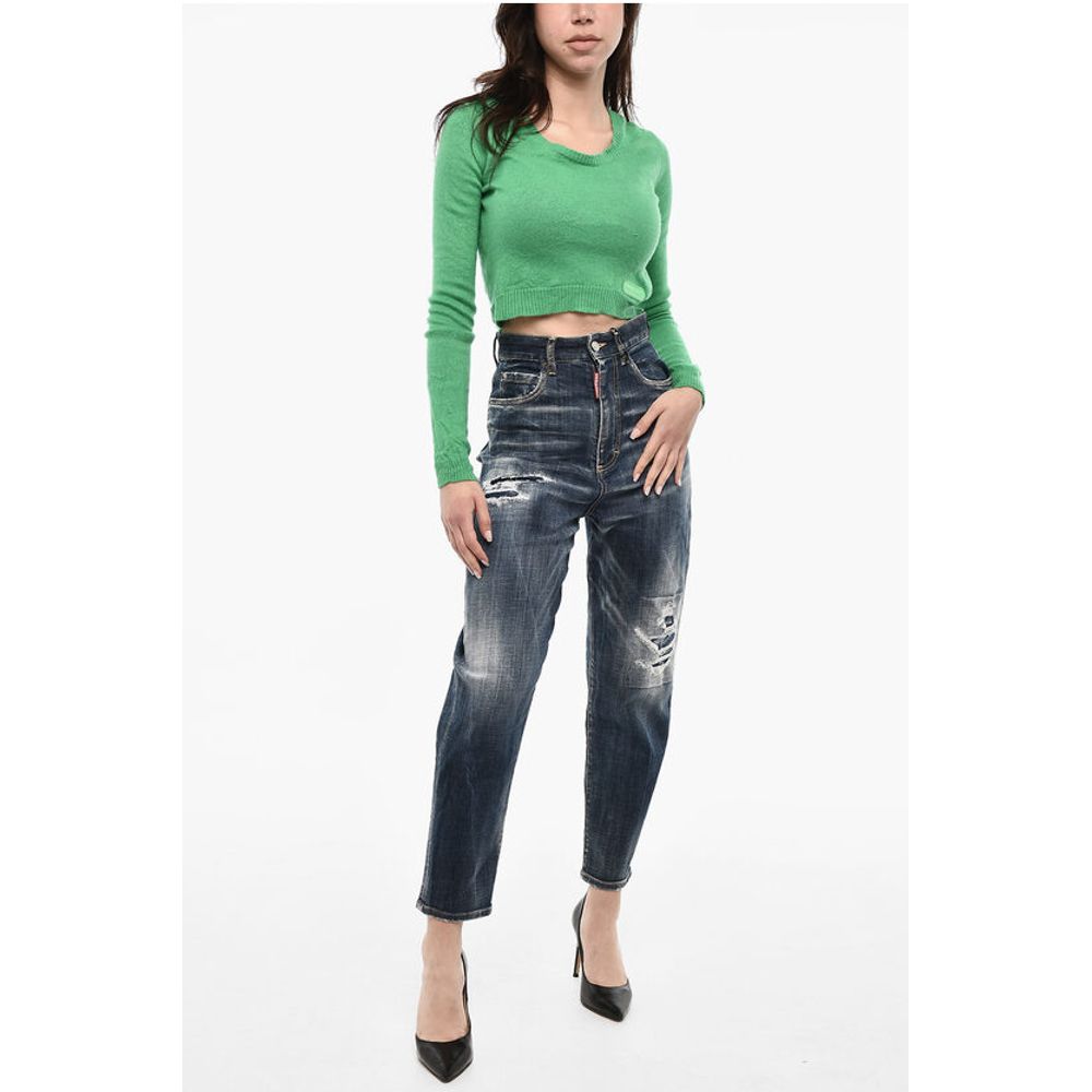 Dsquared² High Waist Distressed Jeans