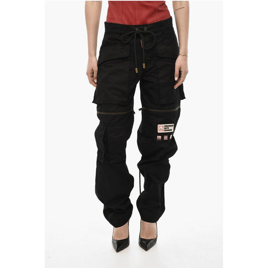 Dsquared² Cotton Casual Pants with Zip Details