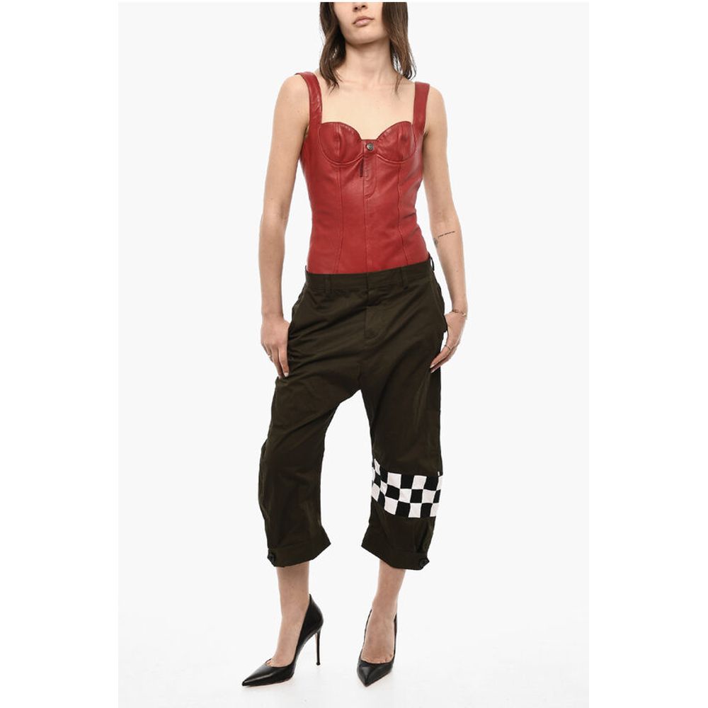 Dsquared² Cotton Virgin Wool Cropped Pants