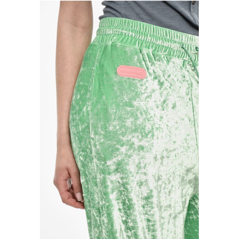 Dsquared² Baggy Fit Chenille Pants With Coulisse