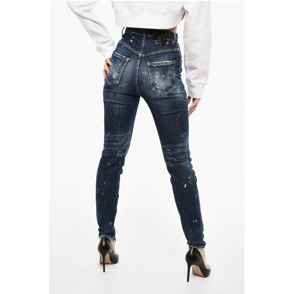 Dsquared² High Waist Vintage Effect Jeans