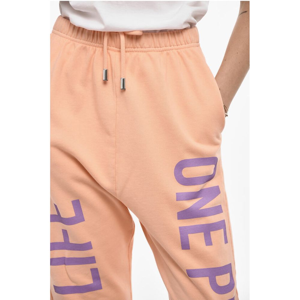 Dsquared² 2 Pockets Lightweight Cotton Joggers With Side Print