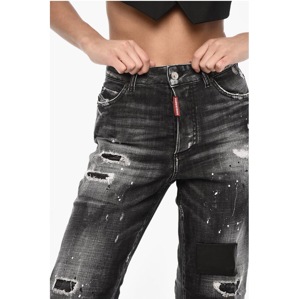 Dsquared² Regular Waist Vintage Effect BOSTON Jeans