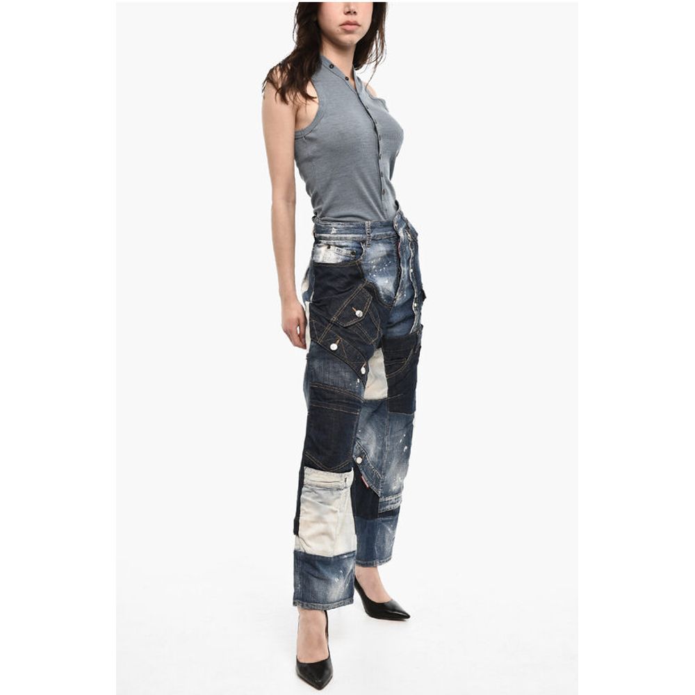Dsquared² Baggy Fit Vintage Effect Jeans