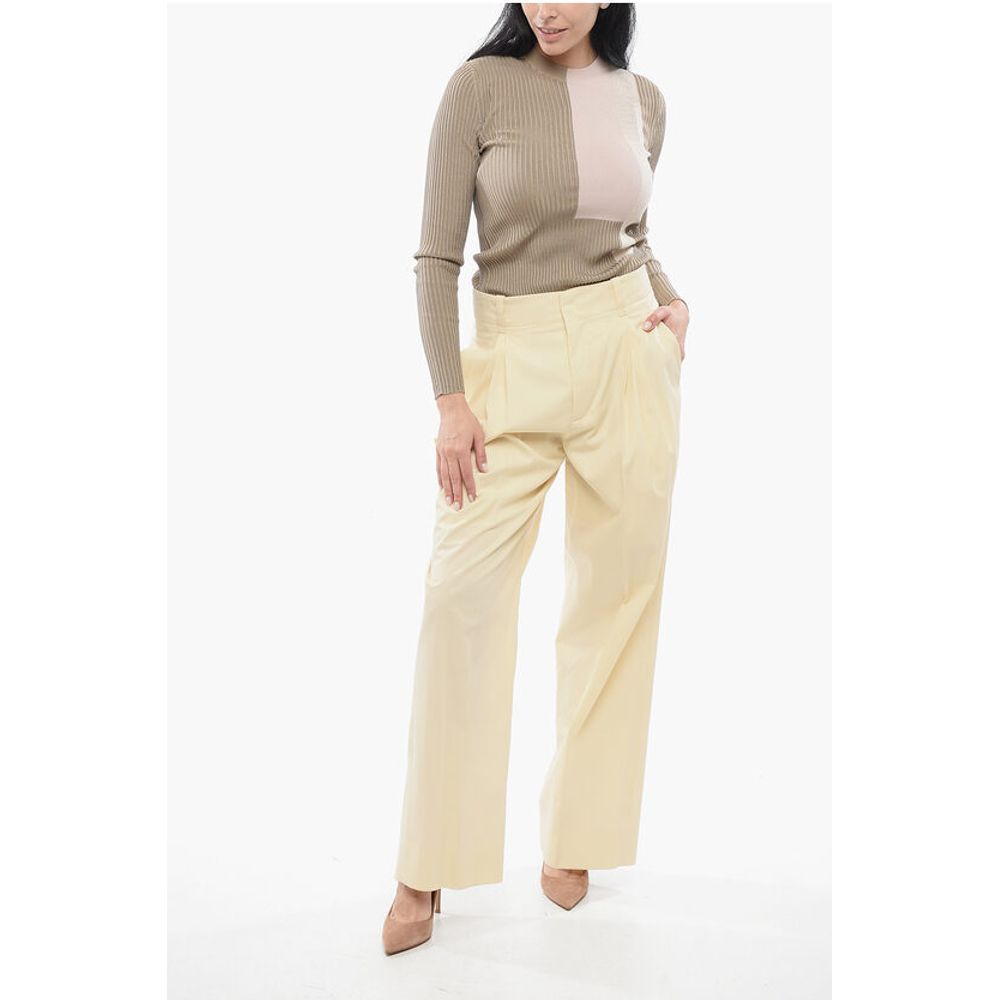 Bottega Veneta Silk Blend Palazzo Pants
