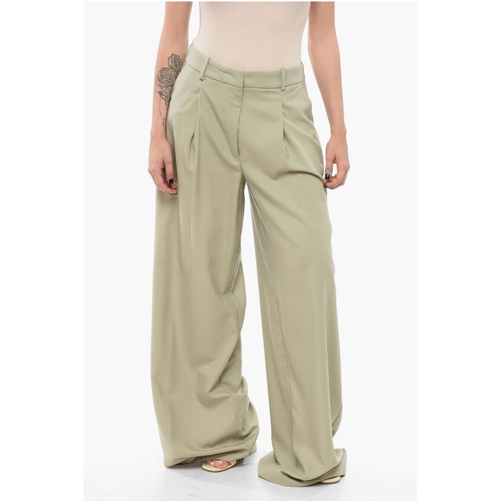 Federica Tosi Wool Blend Palazzo Pants
