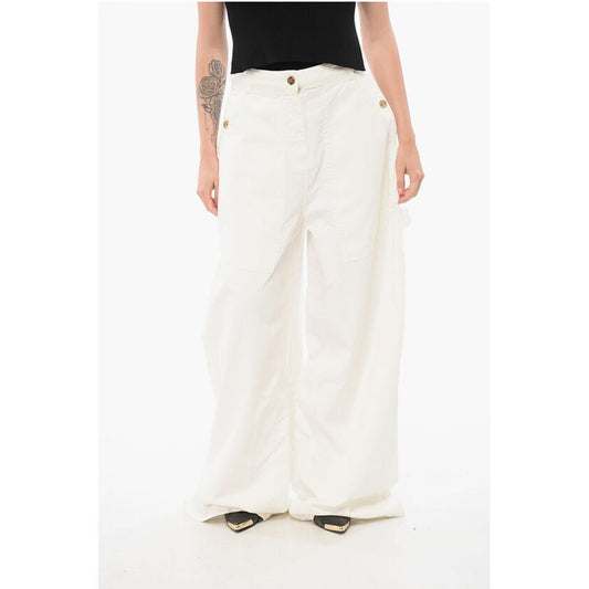 Etro Herringbone Cotton Palazzo Denims