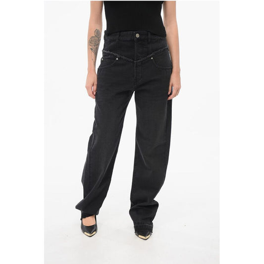 Isabel Marant Slim Fit NOEMIE Denims with Raw-cut Details 23cm